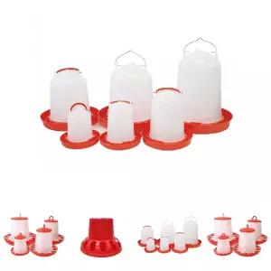 닭 병아리 물 통 6L 급수기/사료 오리 급수 급식기 자동 밥주기 물주기 모이 먹이 사육 키우기