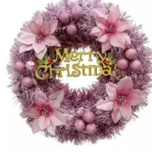 크리스마스리스 트리장식 문트리 벽트리 소품 문장식 원형리스 인테리어 겨울 행복한