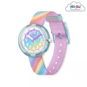 플릭플락 브랜드마크 [본사] 플릭플락 유아용 시계 LIQUID RAINBOW FPNP152