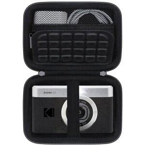 KODAK PIXPRO C1 프렌들리 줌 디지털 카메라용 RAIAL 휴대용 케이스, 브이로그 카메라 하드 여행 가방, 충전 어댑터용 메시 포켓, SD 카드, USB 케이블 및 배터리, 블랙
