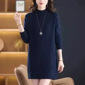 여자원피스 롱 니트 원피스 겨울 이너 중기장 반목 힛템