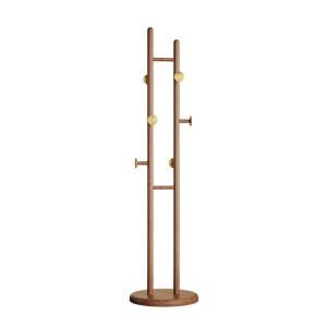 원목 황동 일자형 스탠드 1 행거 2577 호두 스텐딩 옷걸이 동합금 제품