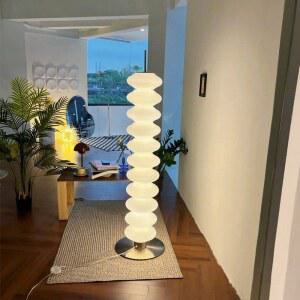 장스탠드 거실 북유럽 Type 무드조명 스텐드 선반 호프 블랙 중형 오렌지빛 침실