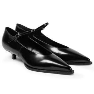 쿠트고 여성 키튼 로우힐 드레스 슈즈 메리 제인 발목 버클 스트랩 펌프스 파티 결혼식 우아한 신발