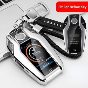 자동차 TPU 풀 키 케이스 LED 디스플레이 커버 BMW 호환 5 7 시리즈 G11 G12 G30 G31 G32 i8 I12 I15 G01 X