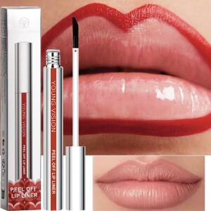 립라이너 필오프 립 라이너 문신 매트 방수 스틱 글로스 오래 지속되는 펜슬 통통한 입술 필링 메이크업 Co