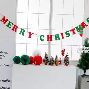 크리스마스 장식 레터링 벽장식 소품 크리스마스 파티 데코 연말 현수막 가랜드 펠트 영문