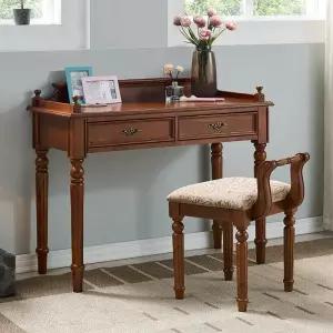 원목 빈티지 콘솔 엔틱 사무실 서재 원룸 책상 테이블 화장대 뷰로데스크 클래식 엔틱화장대