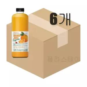서울우유 아침에주스 유기농 오렌지 900ml x 6개 (원산지_상세설명에 표시)