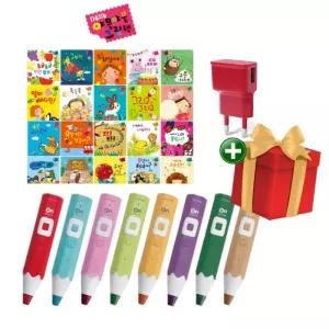 핫딜 4세대 세이펜 레인보우온펜 레인온펜 32GB + 야물야물 그림책 세트