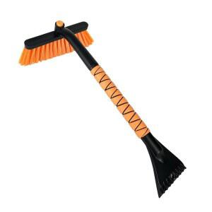 26인치 자동차 앞유리 및 창문용 스노우 브러시 & 아이스 스크레이퍼 | / SUV 트럭 u2014 회전 헤드, 헤비 듀티 ABS 인체공학적 폼 그립(FlameFoam Orange)을 갖춘 2-in-1 겨울 도구