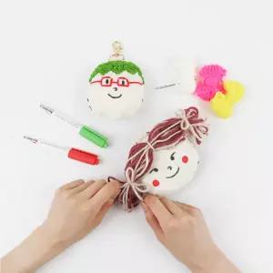 [오운유] LED 얼굴 인형 키링 만들기 DIY키트 키링만들기 업사이클링 학교 환경교육