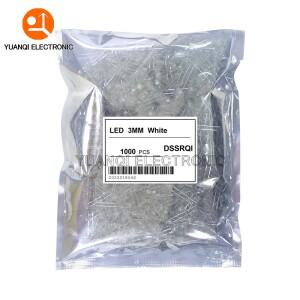 호환 1000 개/가방 3mm LED 다이오드 F3 모듬 키트 흰색 빨간색 파란색 오렌지 핑크 보라색 DIY 발광