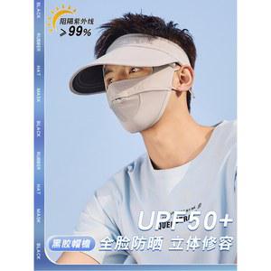 햇볕차단마스크 페이스 쿨 캐디 앞면 가드 마스크 코입뚫린 러닝햇빛가리개