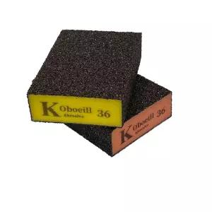 (색상:오렌지 | 호수(방수):(36호) 80방)습식 스폰지 사포 철 샌딩 목공 블럭 연마 건식사각 샌더 샌용