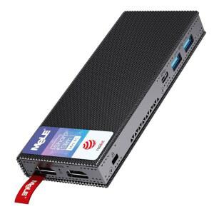 MeLE 팬리스 미니 PC Stick PCG02 Pro N5105 8GB/256GB, WiFi5 USB PD3.0, 마이크로 컴퓨터 데스크톱 듀얼 HDMI, 기가비트 이더넷 BT5.1, 비즈니스 오피스 산업용 IoT 홈의 컴팩트 SFF