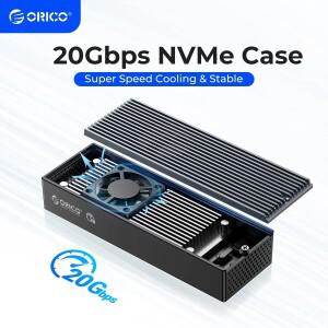 ORICO 20Gbps M.2 NVME SSD 케이스(냉각 팬 내장형-C 인클로저 2230 2242