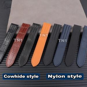 까르띠에 로드스터 W용 19mm 20mm 6206018 용 가죽 시계 호환용 호환용  특수 퀵 릴리스 접이식 버클 나일