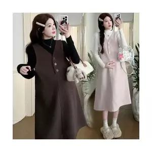 여성 데일룩 정장세트 임부복모직 나시 원피스 투피스 DAOL4