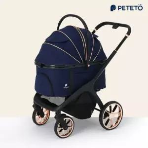 PETETO 프리미엄 네이비 강아지 고양이 개모차 유모차 페테토 COSMO_P