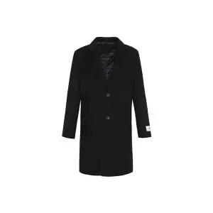 [하프클럽/BY파크랜드]블랙 캐시미어 혼방 2버튼 체스터코트-AA3OC891