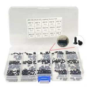 호환  450개 15가지 크기 M2 M2.5 M3 노트북 컴퓨터 나사 키트 세트 SSD IBM HP Dell Lenovo Toshiba Gatew