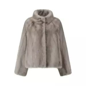 JINDO 청바지도 Elfee 풀스킨 휘메일 밍크 케이프 자켓 (E9W3EJ16_) 803263