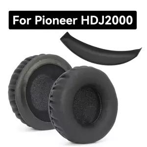 Pioneer HDJ-2000 헤드폰 이어 패드 교체 용 헤드셋 이어 패드 PU 가죽 스폰지 폼 용 HDJ2000