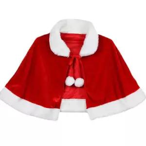 크리스마스 숏망토 고급형 산타걸 단체복장 학예회 교회 학교