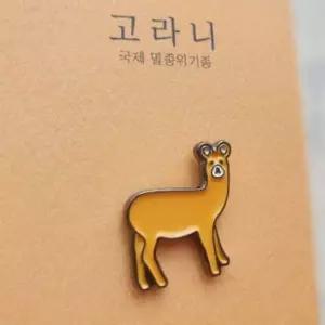 천연기념물이너무예뻐 고라니 뱃지 전통 굿즈 뱃지 한국전통 선물