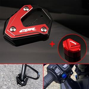 혼다 호환 용 CBR 650R 1000RR CBR650R 바이크 오토바이 밸브 캡 킥 스탠드 확대기 사이드 확장