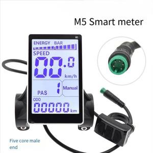 슈페리어-전기 자전거 LCD 디스플레이 미터 5핀 24V 36V 48V 60V 전동 스쿠터 M5 패널 스크린 전기 액세서