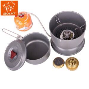 호환 야외 캠핑 조리기구 세트 냄비 BL100 Q1 알코올 스토브 알루미늄 합금 가스 탱크 알코올 이중 목적 냄비 가스 탱크 없음