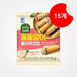 [사조대림] 돌돌말이 롤 유부초밥 285g x 15개