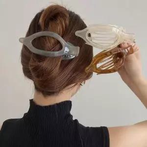 펀칭 집게핀 나뭇잎 빅리본핀 머리핀 올림머리집게핀 반머리집게핀 헤어 빅사이즈집게