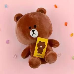 [골드스마일]라인프렌즈 시리즈 시팅 인형 25cm(브라운)