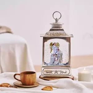 [까사무띠](하남점)보그 크리스마스 워터볼 실버 사각 랜턴