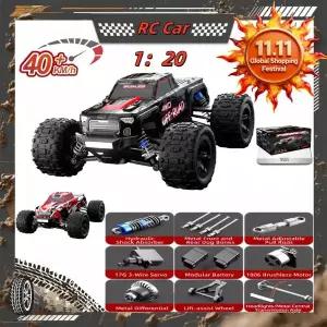 JJRC C8811 RC카 120 2.4G 4륜구동 조명 포함 40KMH 브러시리스 모터 고속 무선 조종 드리프트 트럭 스턴트