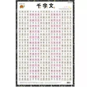 학습 천자문 520mmx765mm 어린이 천자문순서 학습지 교육 공부 벽보 한자