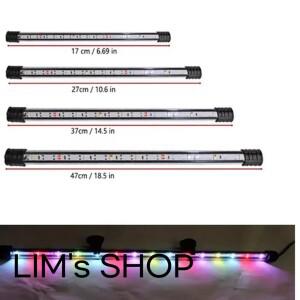 수족관조명 잠수정 LED 수족관 조명 1747cm 멀티 컬러 무드 램프 USB 방수 물고기 탱크 장식 식물 성장 액