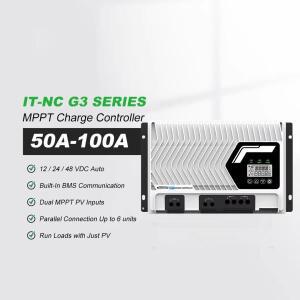 태양광 충전 컨트롤러 50A EPEVER IT5420NC G3 IP32 방수 12V/24V/48VDC 듀얼 채널 MPPT 지원