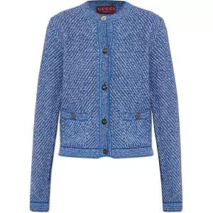 GUCCI  25 파인 코튼 크루넥 가디건 (818643 XKENR 4179)