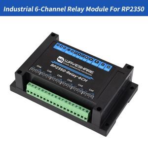 RP2350용 절연 보호 회로가 있는 산업용 6채널 릴레이 모듈 제어 보드 RS485/Pico HAT 인터페이스