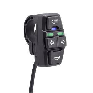 바이크 오토바이 헤드라이트 경적 회전 제어 스위치, 전기 자전거 스쿠터 램프 내구성 있는 액세서리, 3 in