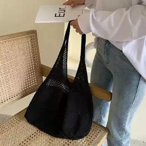 [하프클럽/]데일리 그물 숄더백 스타일 네트 1P 추천 비치 가방