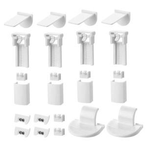 휴대용 주름 블라인드 클램프, 거치대 수리 용품, 기숙사 사무실 공부방 가정 아파트용 지지대 세트