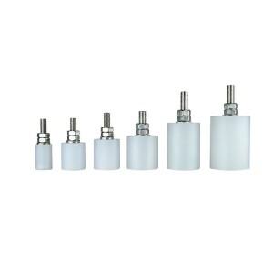 1pc 스테인레스 스틸 고정 휠 전기 도어 상부 풀리 번역 나일론 클램프 가이드 롤러