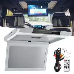 11.6인치 차량 천장 모니터 HD 1080P TV MP5 디스플레이 화면 USB TF HDMI FM  리모컨 포함 1080P 루프 플