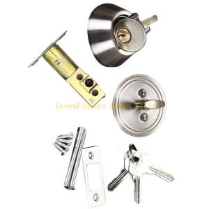 F68D 둥근 입구 도어 핸들 잠금장 내부 외부 라운드 손잡이가  키를 쉽게 설치 쉽습니다.