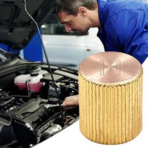 자동차 HVAC 에어컨 라디에이터 라인 벤트용 누수 방지 구리 방진 저압 밸브 캡